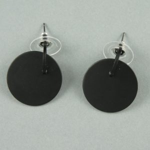Matt black earrings