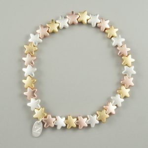 Star-shaped elasticated bracelet