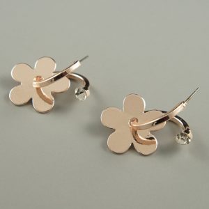 Rose gold fashion earrings