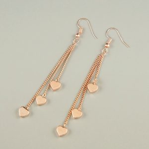 Rose gold gift earrings