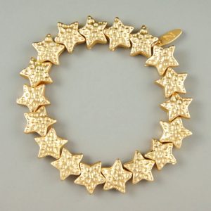 Matt gold star bracelet