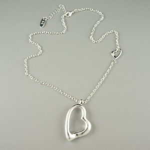 Aimee silver heart necklace