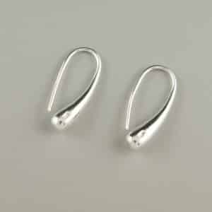 Snowdrop silver earrings