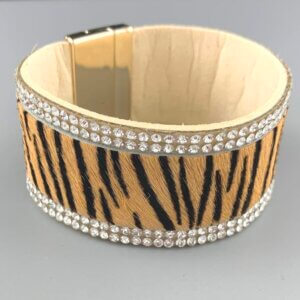 Copper animal print bracelet