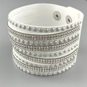 White cuff bracelet