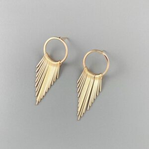 June gold earrings