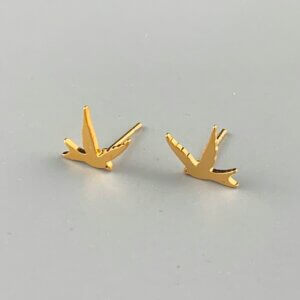 Dove gold earrings