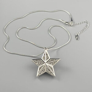 Star silver necklace