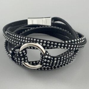 Cher black stud bracelet